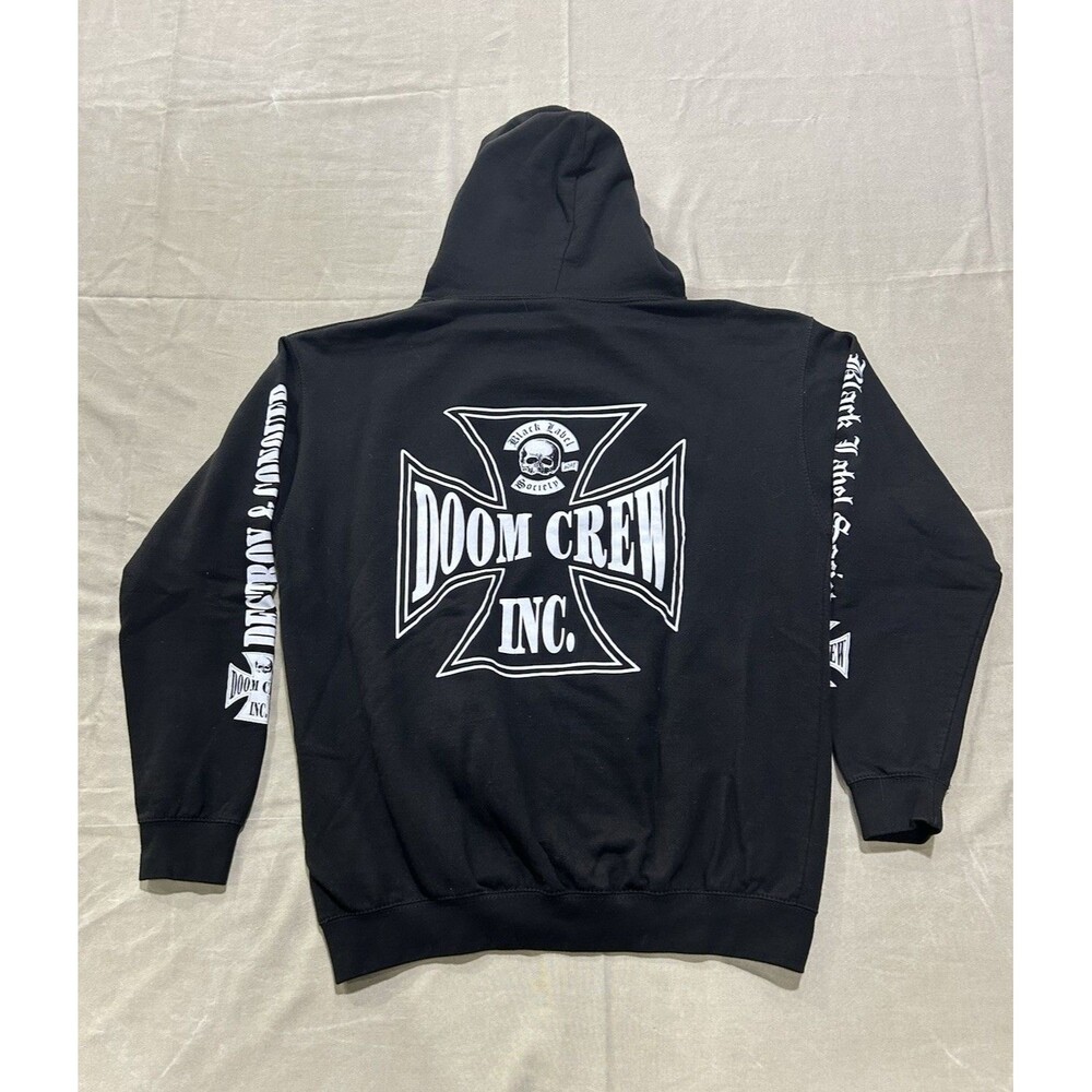 Black Label Society DOOM CREW INC. Unisex Hooded Sweatshirt Black Size XL H3
